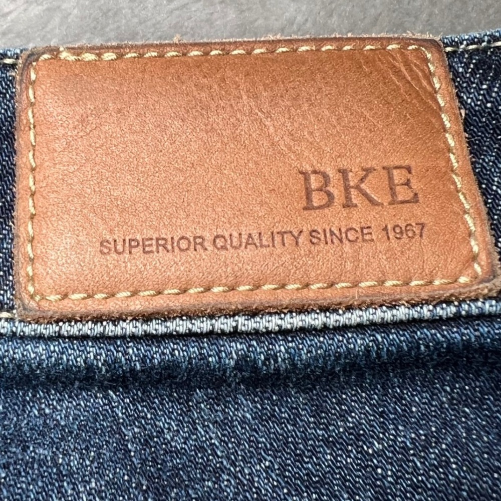 BKE Womens Size 30x32 Payton Mid-Rise Straight Universal Fit Blue Denim Stretch - Picture 8 of 16